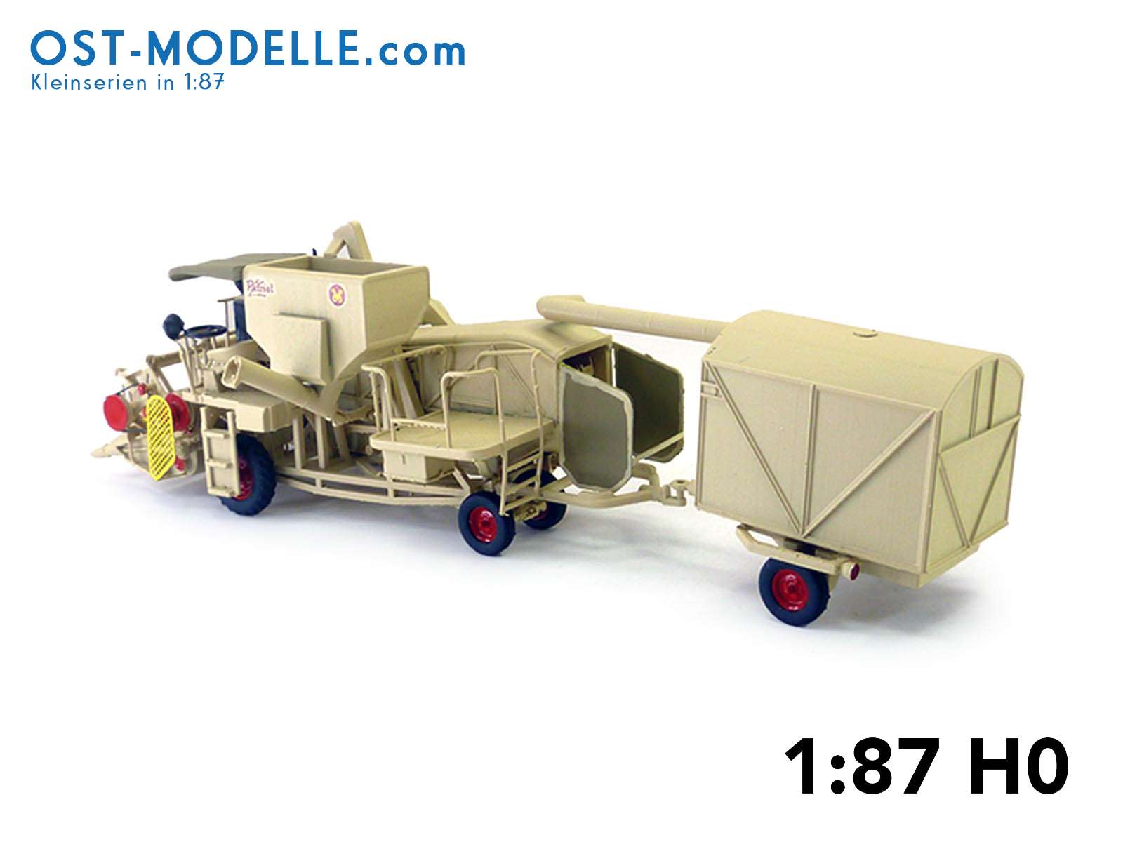 Preview: Mähdrescher E175 mit Spreuwagen beige